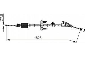 Bosch Ντίζα, Φρένο Ακινητοποίησης - 1 987 482 795