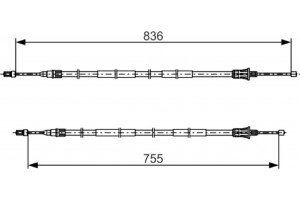 Bosch Ντίζα, Φρένο Ακινητοποίησης - 1 987 482 800