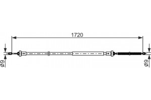 Bosch Ντίζα, Φρένο Ακινητοποίησης - 1 987 482 831