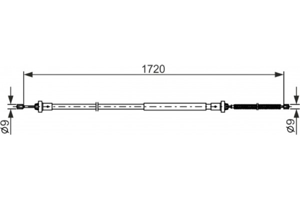 Bosch Ντίζα, Φρένο Ακινητοποίησης - 1 987 482 831 Bosch Ντίζα, Φρένο Ακινητοποίησης - 1 987 482 831