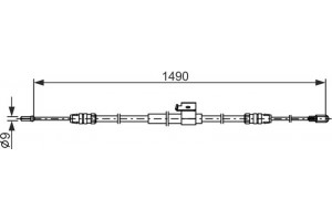 Bosch Ντίζα, Φρένο Ακινητοποίησης - 1 987 482 832