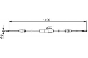 Bosch Ντίζα, Φρένο Ακινητοποίησης - 1 987 482 832