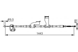 Bosch Ντίζα, Φρένο Ακινητοποίησης - 1 987 482 836