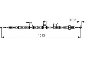 Bosch Ντίζα, Φρένο Ακινητοποίησης - 1 987 482 837