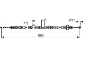 Bosch Ντίζα, Φρένο Ακινητοποίησης - 1 987 482 838