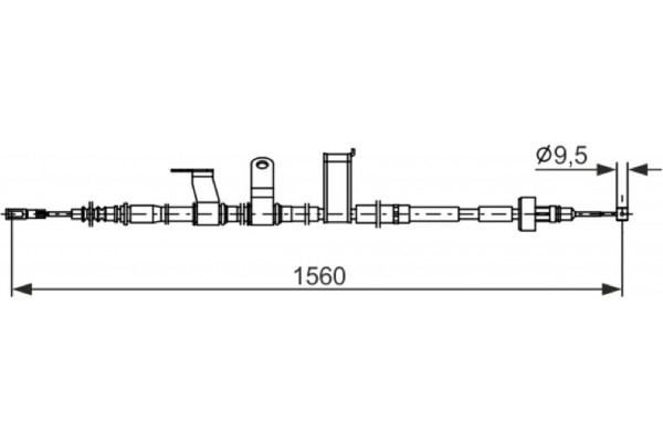 Bosch Ντίζα, Φρένο Ακινητοποίησης - 1 987 482 838 Bosch Ντίζα, Φρένο Ακινητοποίησης - 1 987 482 838