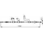 Bosch Ντίζα, Φρένο Ακινητοποίησης - 1 987 482 842 Bosch Ντίζα, Φρένο Ακινητοποίησης - 1 987 482 842