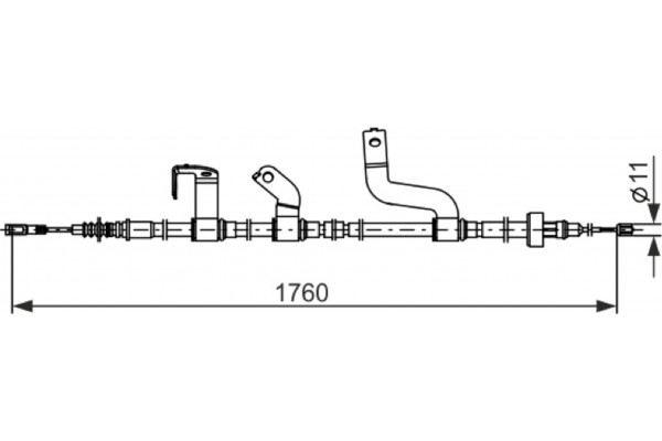 Bosch Ντίζα, Φρένο Ακινητοποίησης - 1 987 482 842 Bosch Ντίζα, Φρένο Ακινητοποίησης - 1 987 482 842