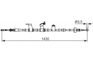 Bosch Ντίζα, Φρένο Ακινητοποίησης - 1 987 482 845