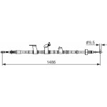 Bosch Ντίζα, Φρένο Ακινητοποίησης - 1 987 482 846 Bosch Ντίζα, Φρένο Ακινητοποίησης - 1 987 482 846