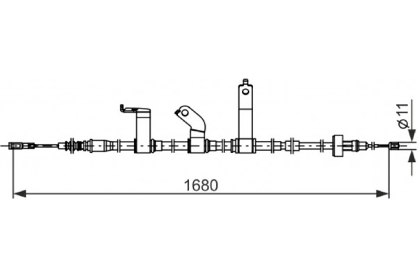 Bosch Ντίζα, Φρένο Ακινητοποίησης - 1 987 482 849 Bosch Ντίζα, Φρένο Ακινητοποίησης - 1 987 482 849