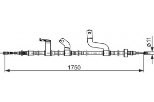 Bosch Ντίζα, Φρένο Ακινητοποίησης - 1 987 482 850