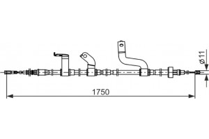 Bosch Ντίζα, Φρένο Ακινητοποίησης - 1 987 482 850