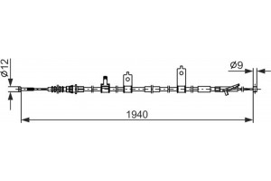 Bosch Ντίζα, Φρένο Ακινητοποίησης - 1 987 482 852