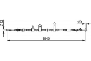 Bosch Ντίζα, Φρένο Ακινητοποίησης - 1 987 482 853