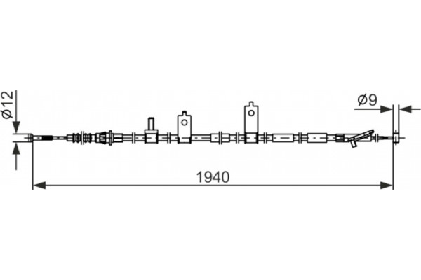 Bosch Ντίζα, Φρένο Ακινητοποίησης - 1 987 482 853