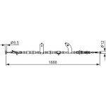 Bosch Ντίζα, Φρένο Ακινητοποίησης - 1 987 482 854 Bosch Ντίζα, Φρένο Ακινητοποίησης - 1 987 482 854