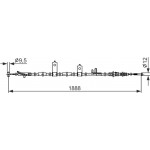 Bosch Ντίζα, Φρένο Ακινητοποίησης - 1 987 482 855 Bosch Ντίζα, Φρένο Ακινητοποίησης - 1 987 482 855