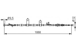 Bosch Ντίζα, Φρένο Ακινητοποίησης - 1 987 482 855
