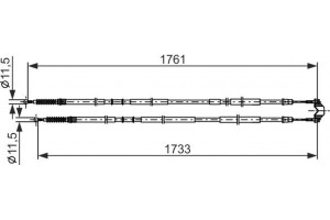 Bosch Ντίζα, Φρένο Ακινητοποίησης - 1 987 482 857