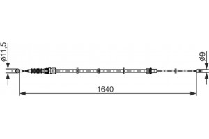 Bosch Ντίζα, Φρένο Ακινητοποίησης - 1 987 482 861