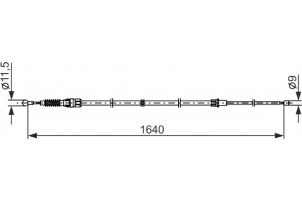 Bosch Ντίζα, Φρένο Ακινητοποίησης - 1 987 482 861 Bosch Ντίζα, Φρένο Ακινητοποίησης - 1 987 482 861