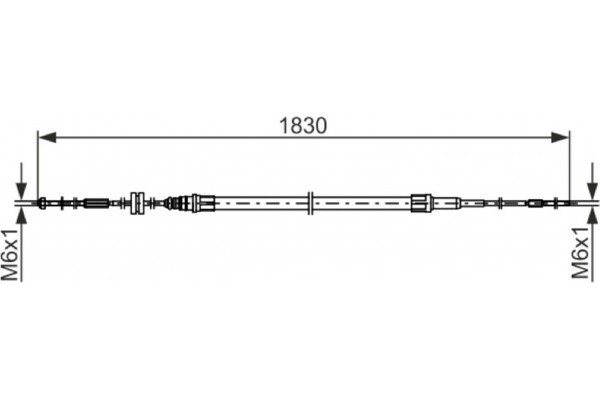 Bosch Ντίζα, Φρένο Ακινητοποίησης - 1 987 482 863