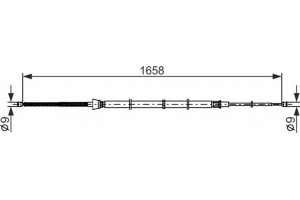 Bosch Ντίζα, Φρένο Ακινητοποίησης - 1 987 482 865