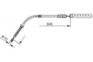 Bosch Ντίζα, Φρένο Ακινητοποίησης - 1 987 482 866