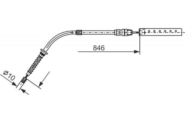 Bosch Ντίζα, Φρένο Ακινητοποίησης - 1 987 482 866 Bosch Ντίζα, Φρένο Ακινητοποίησης - 1 987 482 866
