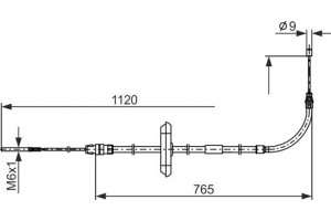 Bosch Ντίζα, Φρένο Ακινητοποίησης - 1 987 482 867