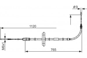 Bosch Ντίζα, Φρένο Ακινητοποίησης - 1 987 482 867