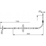 Bosch Ντίζα, Φρένο Ακινητοποίησης - 1 987 482 868
