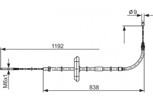 Bosch Ντίζα, Φρένο Ακινητοποίησης - 1 987 482 868