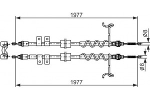 Bosch Ντίζα, Φρένο Ακινητοποίησης - 1 987 482 870