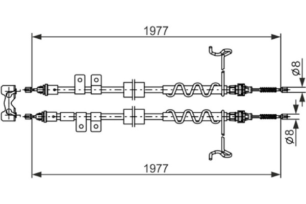 Bosch Ντίζα, Φρένο Ακινητοποίησης - 1 987 482 870