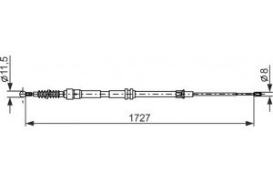 Bosch Ντίζα, Φρένο Ακινητοποίησης - 1 987 482 872