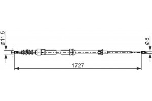 Bosch Ντίζα, Φρένο Ακινητοποίησης - 1 987 482 872
