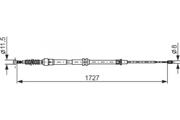 Bosch Ντίζα, Φρένο Ακινητοποίησης - 1 987 482 872