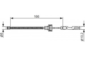 Bosch Ντίζα, Φρένο Ακινητοποίησης - 1 987 482 875