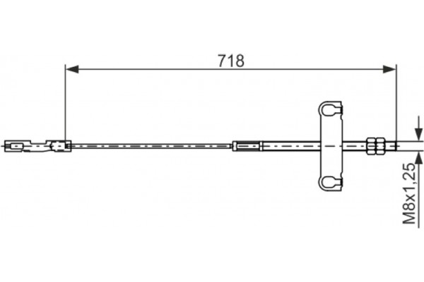 Bosch Ντίζα, Φρένο Ακινητοποίησης - 1 987 482 876 Bosch Ντίζα, Φρένο Ακινητοποίησης - 1 987 482 876
