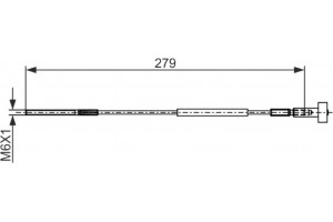 Bosch Ντίζα, Φρένο Ακινητοποίησης - 1 987 482 886