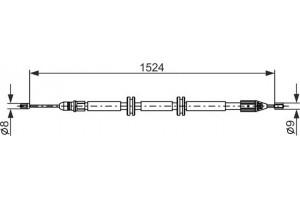 Bosch Ντίζα, Φρένο Ακινητοποίησης - 1 987 482 888