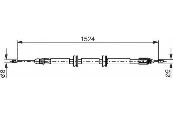 Bosch Ντίζα, Φρένο Ακινητοποίησης - 1 987 482 888