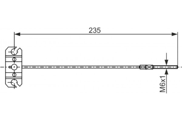 Bosch Ντίζα, Φρένο Ακινητοποίησης - 1 987 482 895 Bosch Ντίζα, Φρένο Ακινητοποίησης - 1 987 482 895