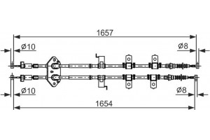 Bosch Ντίζα, Φρένο Ακινητοποίησης - 1 987 482 896