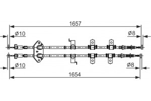 Bosch Ντίζα, Φρένο Ακινητοποίησης - 1 987 482 896