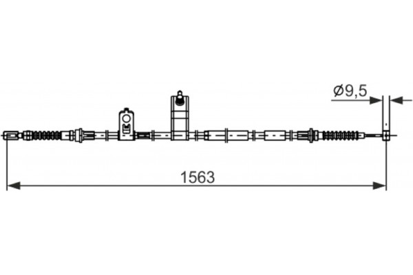 Bosch Ντίζα, Φρένο Ακινητοποίησης - 1 987 482 897