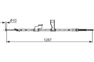 Bosch Ντίζα, Φρένο Ακινητοποίησης - 1 987 482 905