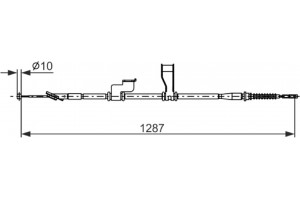 Bosch Ντίζα, Φρένο Ακινητοποίησης - 1 987 482 905